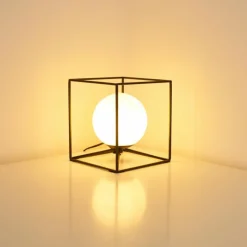 hofstein Lampe à poser Legano Noir, 1 lumière