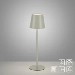 Luminaires Leuchten Direkt Lampe à poser Leuchten Direkt EURIA LED Gris, 1 lumière