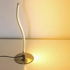 Luminaires Leuchten Direkt Lampe à poser Leuchten-Direkt Wave LED Acier inoxydable, 1 lumière* Éclairage Led