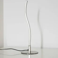 Luminaires Leuchten Direkt Lampe à poser Leuchten-Direkt Wave LED Acier inoxydable, 1 lumière* Éclairage Led