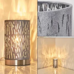 Lampes En Tissu-hofstein Lampe à poser Liared Gris, 1 lumière