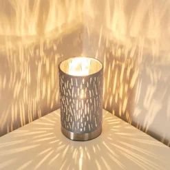 Lampes En Tissu-hofstein Lampe à poser Liared Gris, 1 lumière