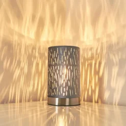 Lampes En Tissu-hofstein Lampe à poser Liared Gris, 1 lumière