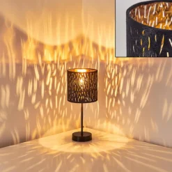 Lampes En Tissu-hofstein Lampe à poser Liared Noir, 1 lumière