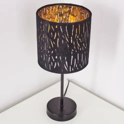 Lampes En Tissu-hofstein Lampe à poser Liared Noir, 1 lumière
