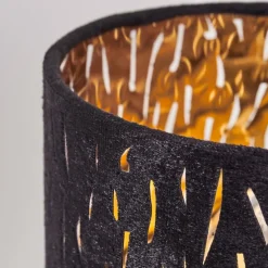 Lampes En Tissu-hofstein Lampe à poser Liared Noir, 1 lumière