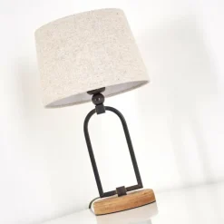 Lampes En Tissu-hofstein Lampe à poser Logumkolster Crème, 1 lumière