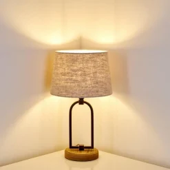 Lampes En Tissu-hofstein Lampe à poser Logumkolster Crème, 1 lumière