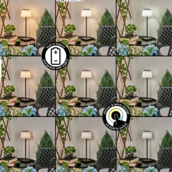 hofstein Lampe à poser Longchamps LED Noir, 1 lumière