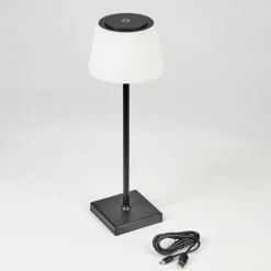 hofstein Lampe à poser Longchamps LED Noir, 1 lumière