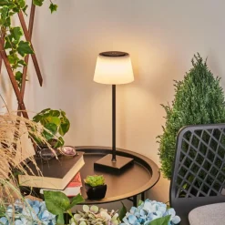 hofstein Lampe à poser Longchamps LED Noir, 1 lumière