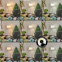 hofstein Lampe à poser Longchamps LED Blanc, 1 lumière