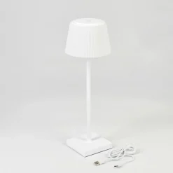 hofstein Lampe à poser Longchamps LED Blanc, 1 lumière