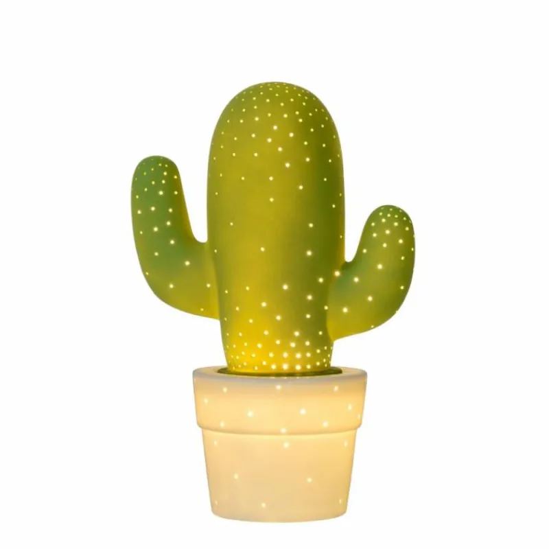Luminaires Lucide Lampe à poser Lucide CACTUS Vert, 1 lumière* Lampes À Poser