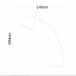 Luminaires Scandinaves-Luminaires Lucide Lampe à poser Lucide CURF Noir, 1 lumière