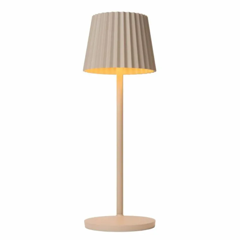 Luminaires Lucide Lampe à poser Lucide JUSTINE LED Beige, 1 lumière