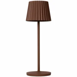 Luminaires Lucide Lampe à poser Lucide JUSTINE LED Rouille, 1 lumière