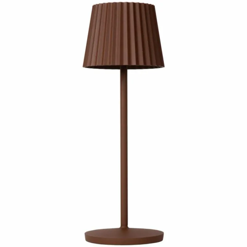 Luminaires Lucide Lampe à poser Lucide JUSTINE LED Rouille, 1 lumière