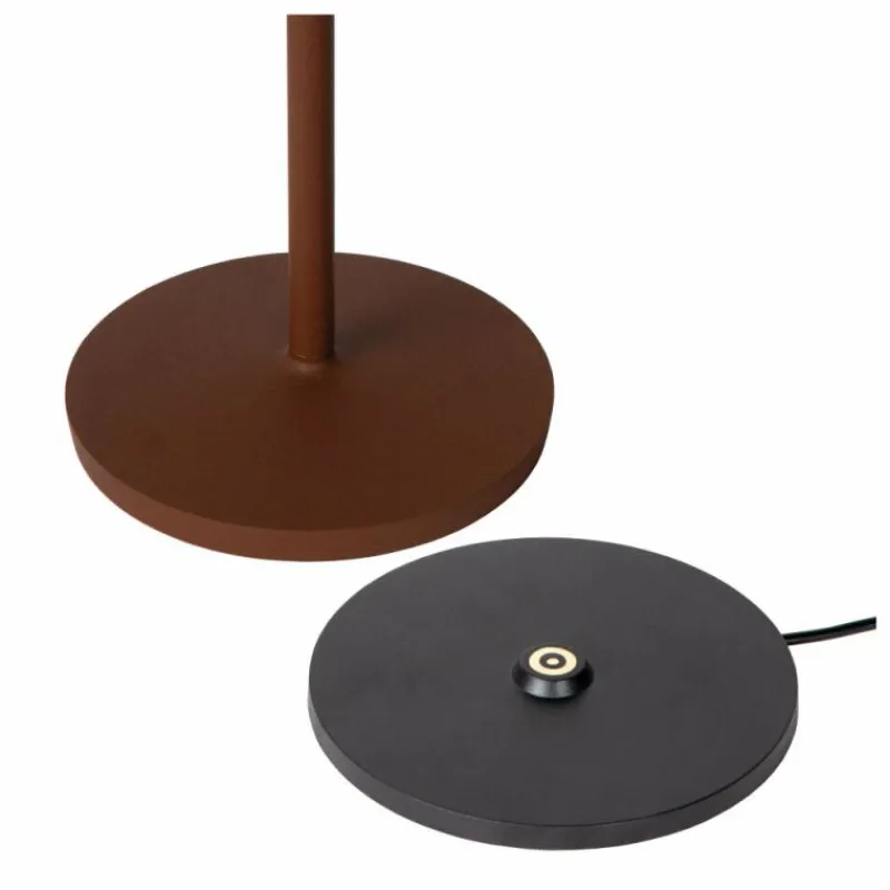 Luminaires Lucide Lampe à poser Lucide JUSTINE LED Rouille, 1 lumière