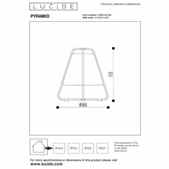 Luminaires Lucide Lampe à poser Lucide PYRAMID LED Anthracite, 1 lumière