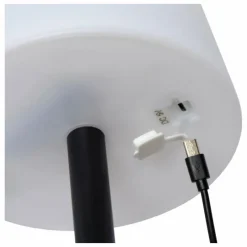 Luminaires Lucide Lampe à poser Lucide RIO LED Noir, 1 lumière, Changeur de couleurs