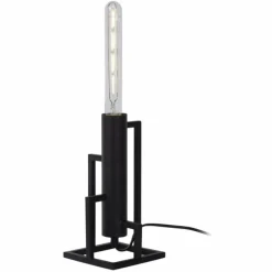 Lampes Vintages & Rétros-Luminaires Lucide Lampe à poser Lucide ZILDA Noir, 1 lumière