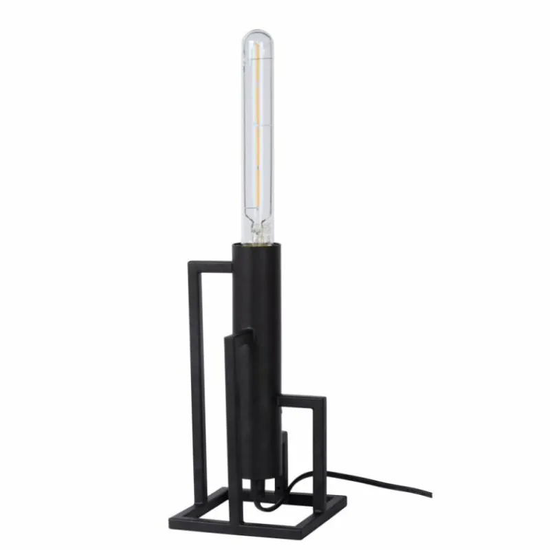 Lampes Vintages & Rétros-Luminaires Lucide Lampe à poser Lucide ZILDA Noir, 1 lumière