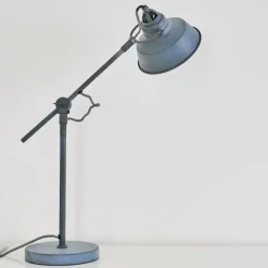 Luminaires Rustiques-hofstein Lampe à poser Luven Gris, 1 lumière