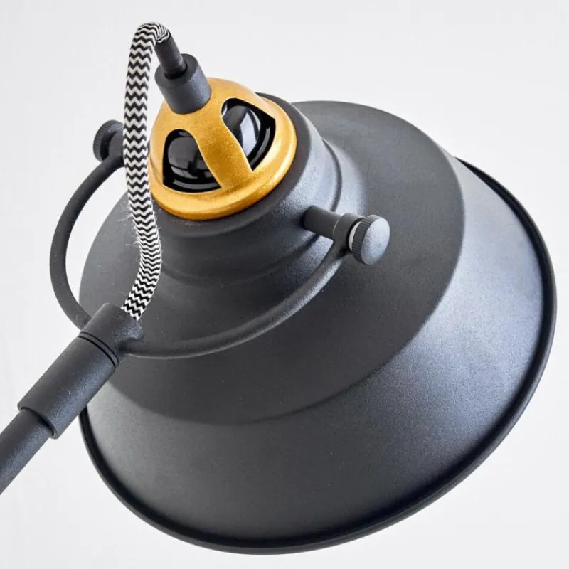 Lampes Dorées-hofstein Lampe à poser Luven Noir, 1 lumière, Télécommandes