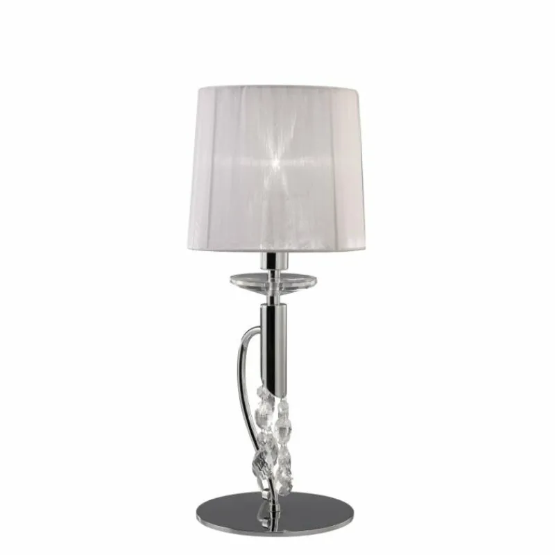 Lampes En Tissu-Luminaires Mantra Lampe à poser Mantra TIFFANY Chrome, 1 lumière