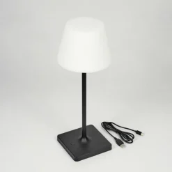 hofstein Lampe à poser Mayordomo LED Noir, 1 lumière