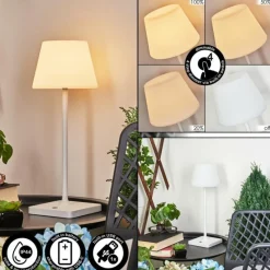 hofstein Lampe à poser Mayordomo LED Blanc, 1 lumière