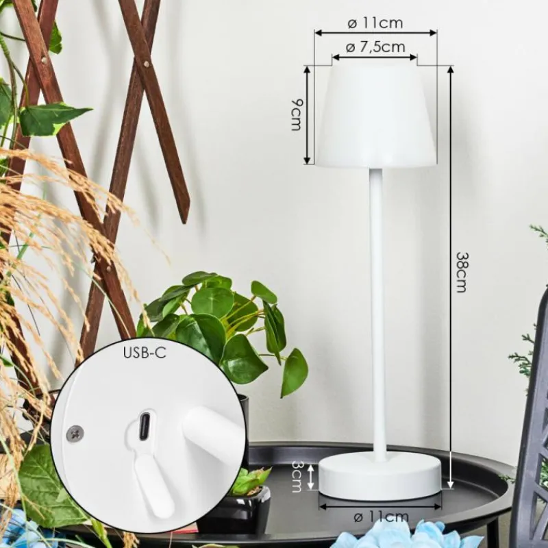 hofstein Lampe à poser Maza LED Blanc, 1 lumière