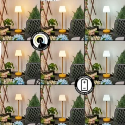 hofstein Lampe à poser Maza LED Jaune, 1 lumière