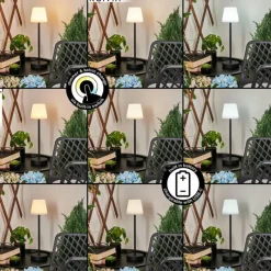 hofstein Lampe à poser Maza LED Noir, 1 lumière