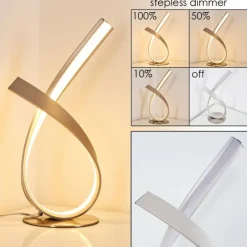 hofstein Lampe à poser Medle LED Nickel mat, 1 lumière