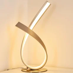 hofstein Lampe à poser Medle LED Nickel mat, 1 lumière