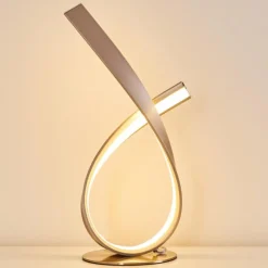 hofstein Lampe à poser Medle LED Nickel mat, 1 lumière