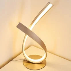 hofstein Lampe à poser Medle LED Nickel mat, 1 lumière