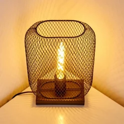 Lampes Vintages & Rétros-hofstein Lampe à poser Moholm Noir, 1 lumière