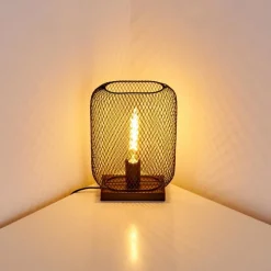 Lampes Vintages & Rétros-hofstein Lampe à poser Moholm Noir, 1 lumière