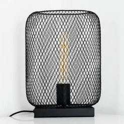 Lampes Vintages & Rétros-hofstein Lampe à poser Moholm Noir, 1 lumière