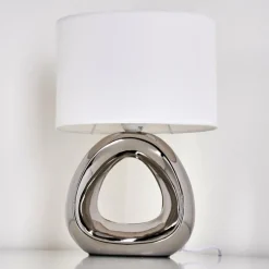 Lampes En Tissu-hofstein Lampe à poser Morcote Chrome, 1 lumière