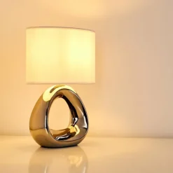 Lampes En Tissu-hofstein Lampe à poser Morcote Chrome, 1 lumière