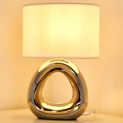 Lampes En Tissu-hofstein Lampe à poser Morcote Chrome, 1 lumière