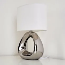 Lampes En Tissu-hofstein Lampe à poser Morcote Chrome, 1 lumière