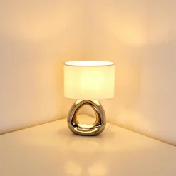 Lampes En Tissu-hofstein Lampe à poser Morcote Chrome, 1 lumière