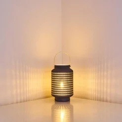 Luminaires Orientaux-hofstein Lampe à poser Nakajima Noir, Blanc, 1 lumière