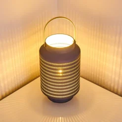 Luminaires Orientaux-hofstein Lampe à poser Nakajima Noir, Blanc, 1 lumière