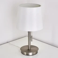 Lampes En Tissu-hofstein Lampe à poser Neuville Nickel mat, 1 lumière